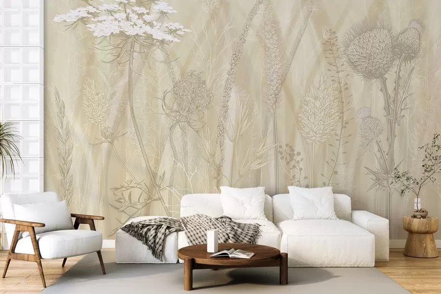 wall murals Траве и хербаријум w04473