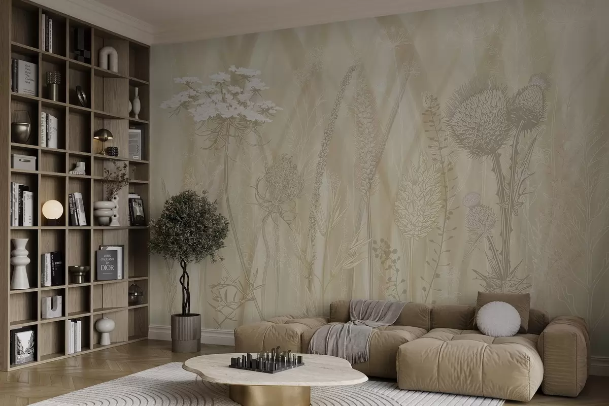 wall murals Траве и хербаријум w04473