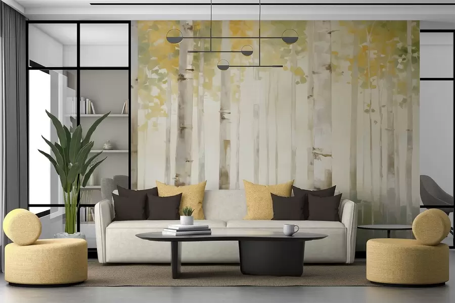 wall murals Брезова шума w04520