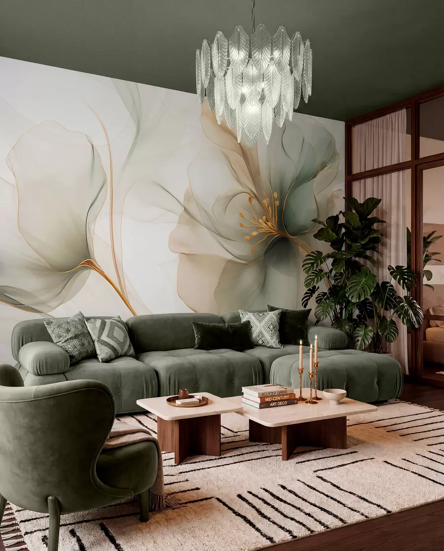 wall murals Нежни цвет са провидним латицама w04553