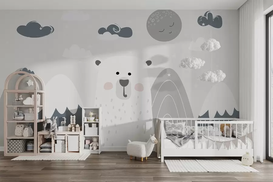 wall murals Медвед у планинама w04586