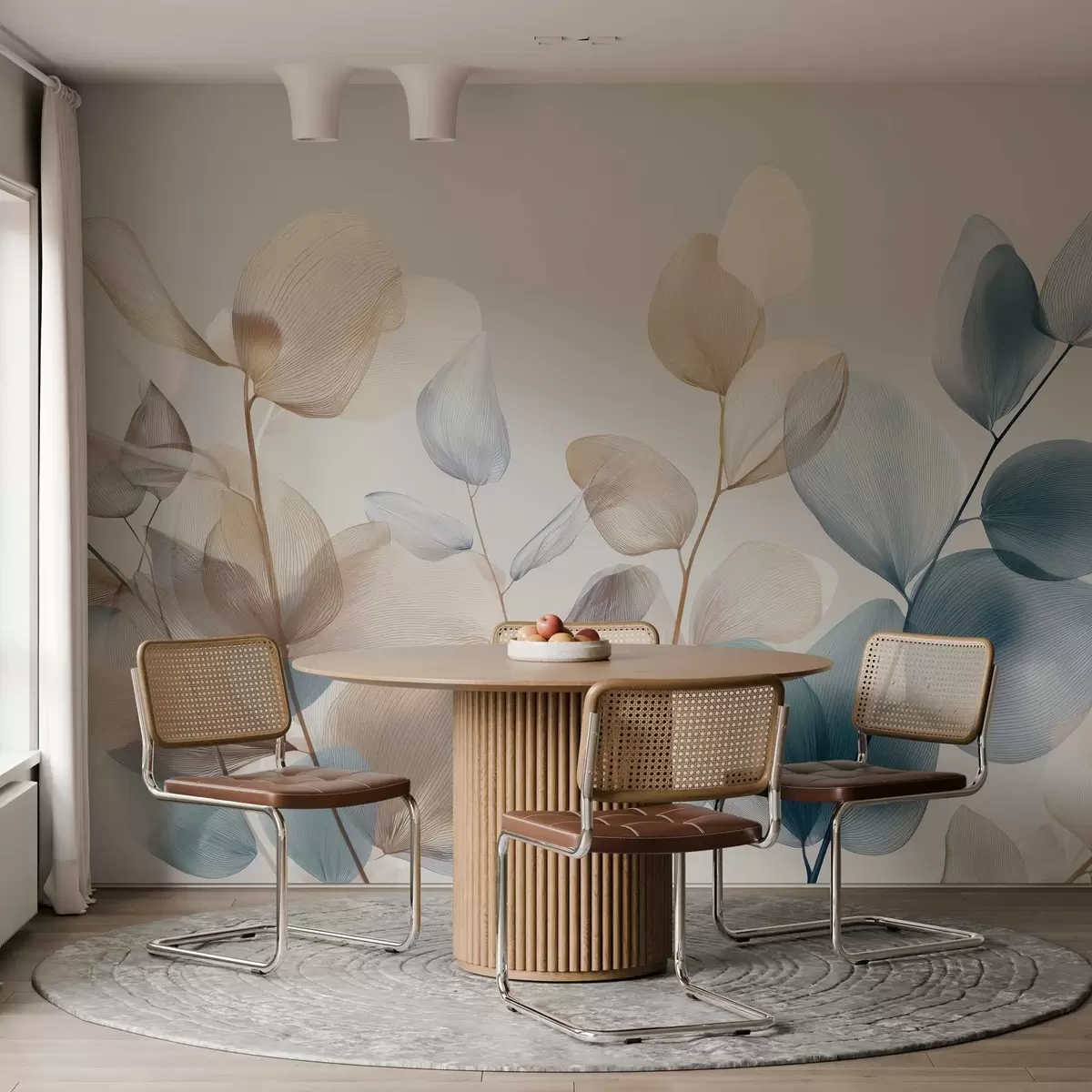 wall murals елегантни листови еукалиптуса са жилама w04503