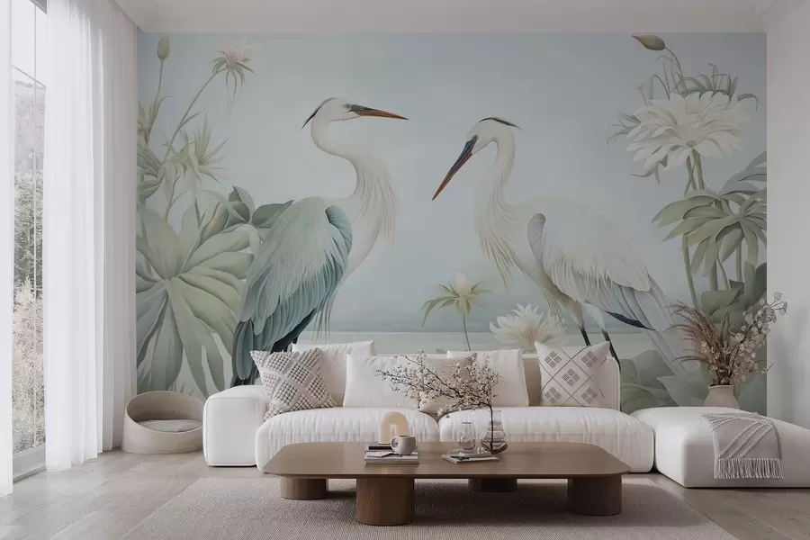 wall murals Чапље поред језера w04538