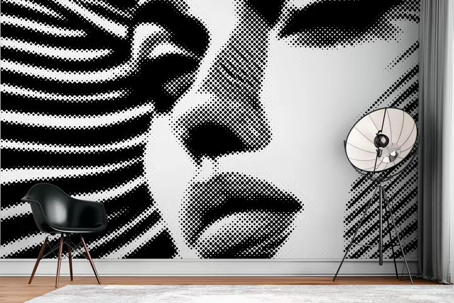 wall murals Лице жене у стилу поп арта w04504