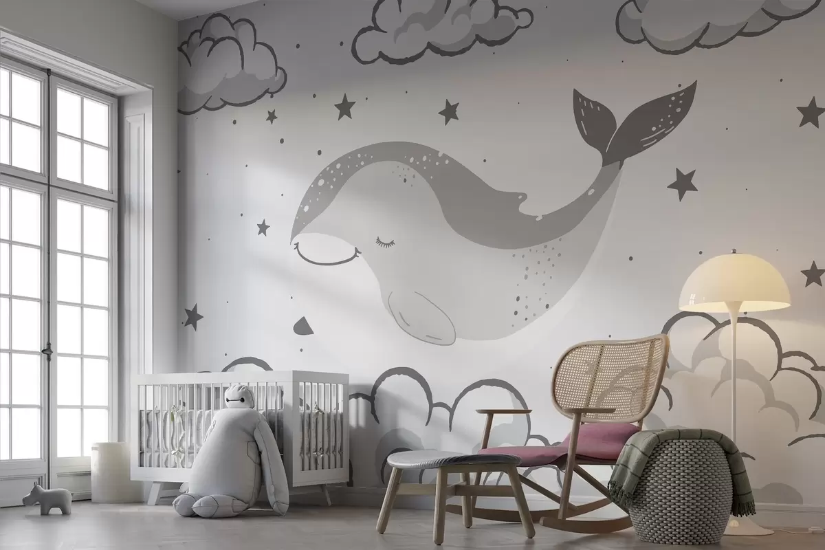 wall murals Сањајући кит w04638v1
