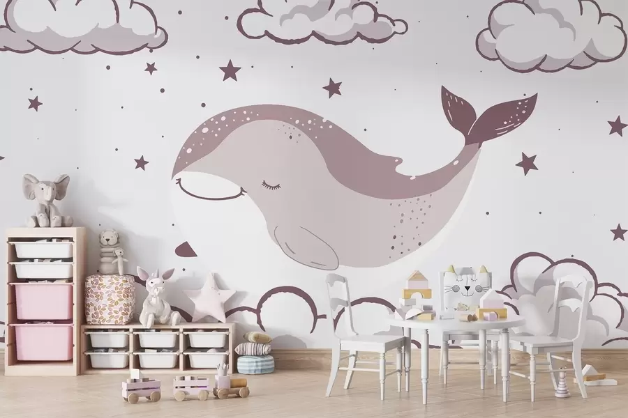 wall murals Сањајући кит w04638v2
