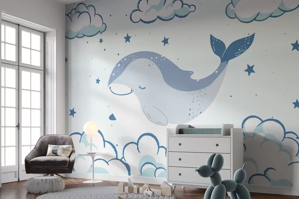 wall murals Сањајући кит w04638