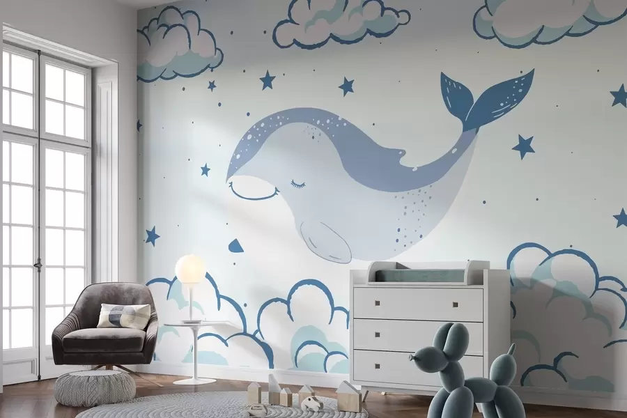 wall murals Сањајући кит w04638