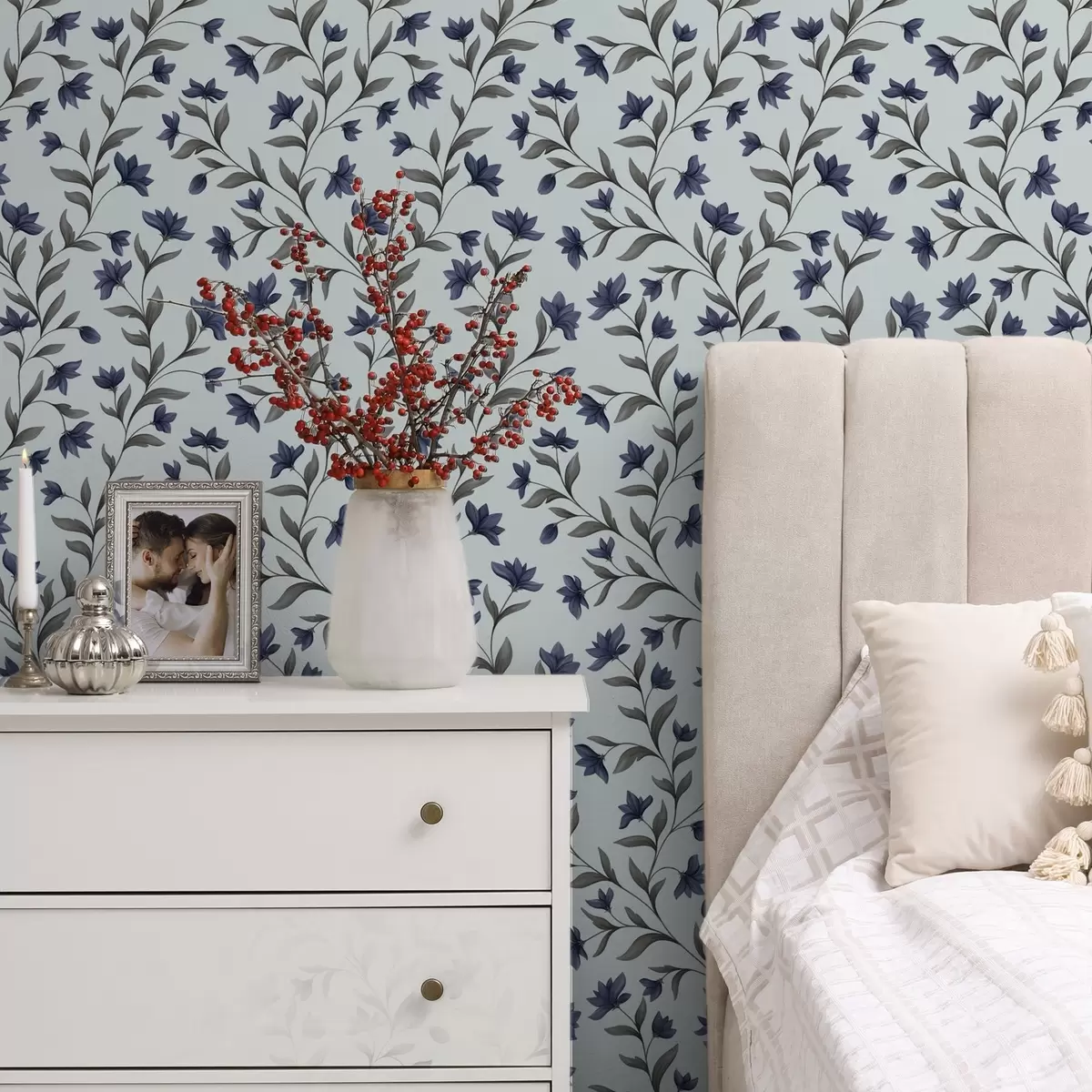 Позадина Звончићи на светлоплавој позадини a00622v3