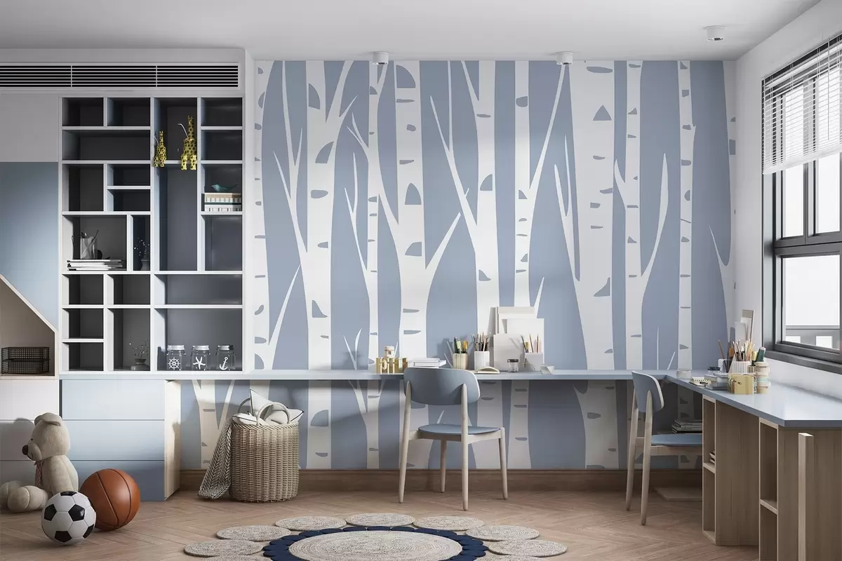 wall murals Брезова шума w04658v1