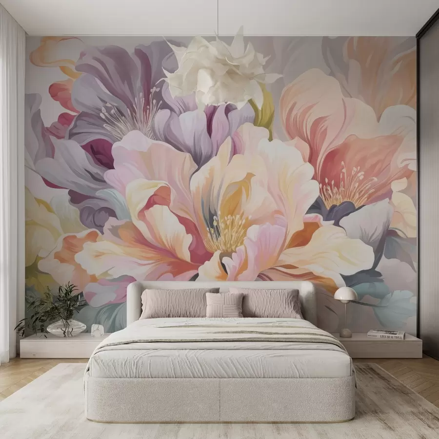 wall murals Разнобојно цвеће w04684