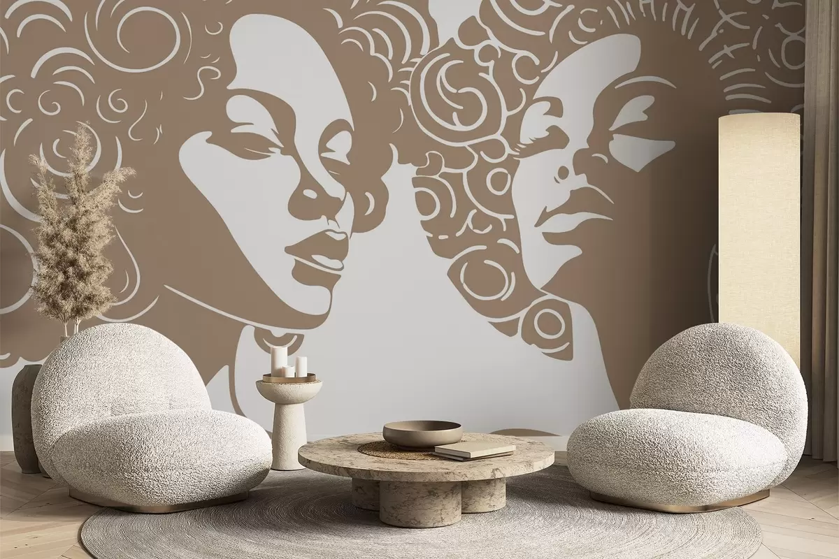 wall murals Две девојке w04688