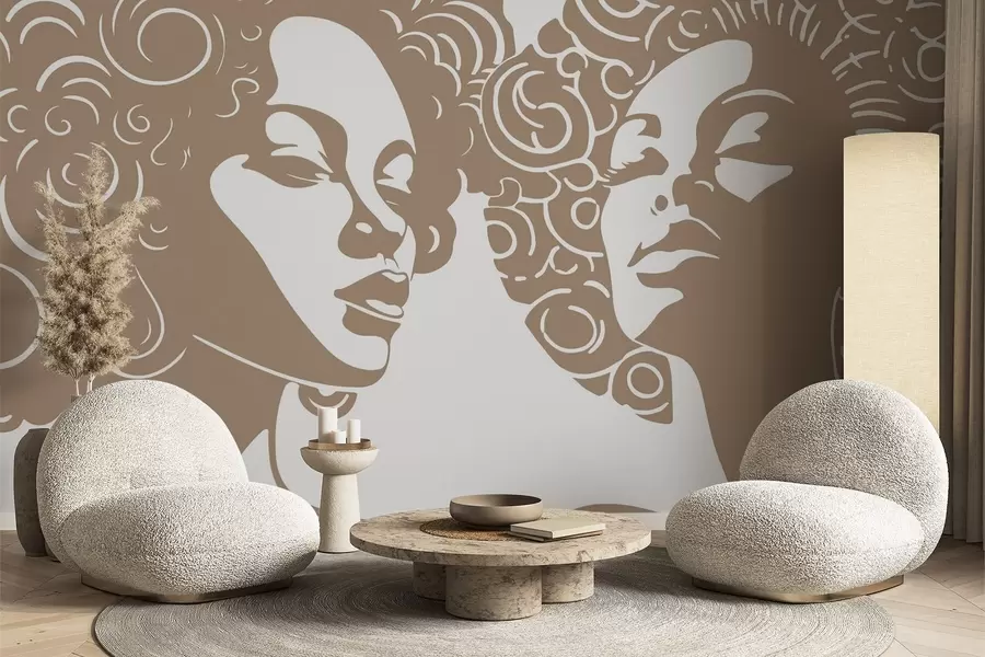 wall murals Две девојке w04688