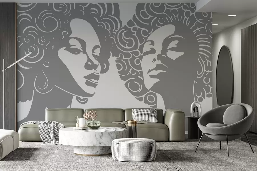 wall murals Две девојке w04688v1