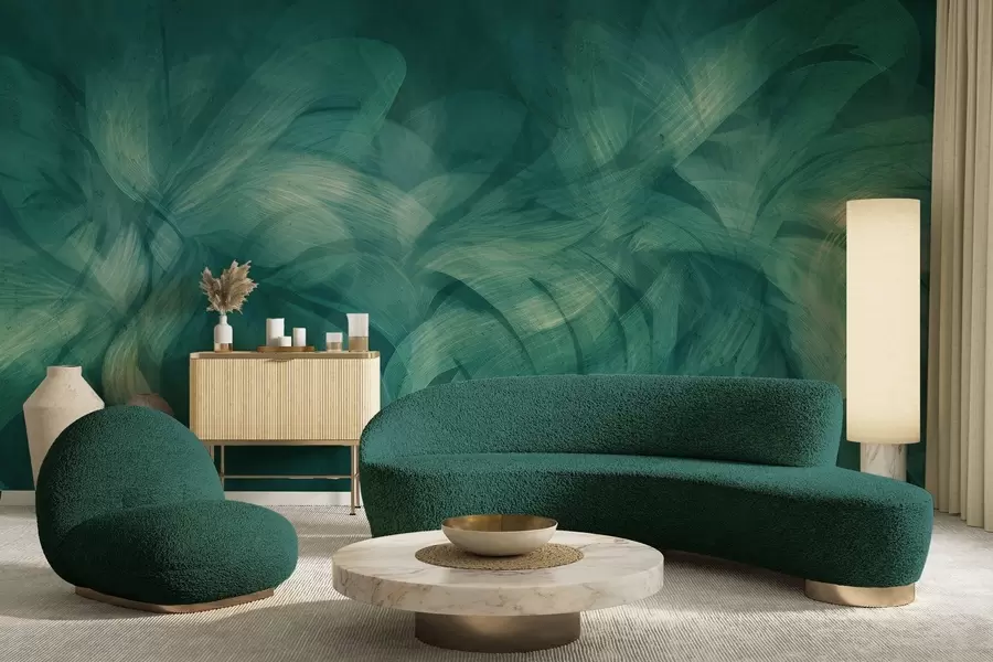 wall murals Апстрактни таласи на бетонском зиду w04668