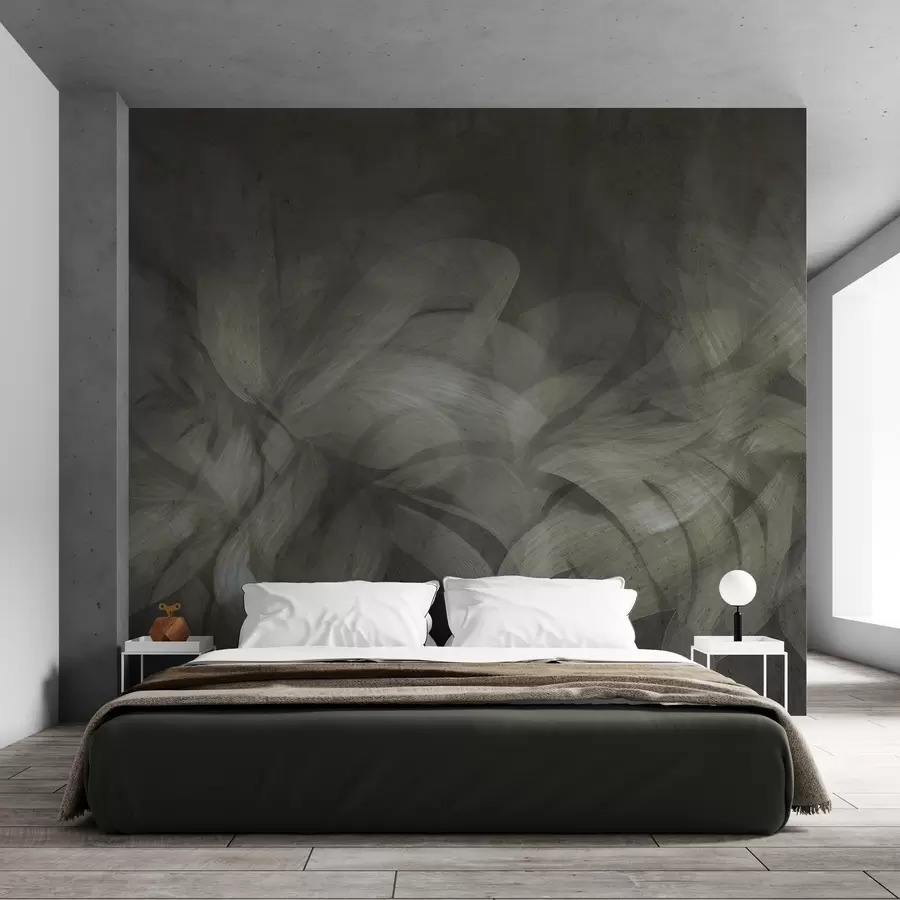 wall murals Апстрактни таласи на бетонском зиду w04668v1