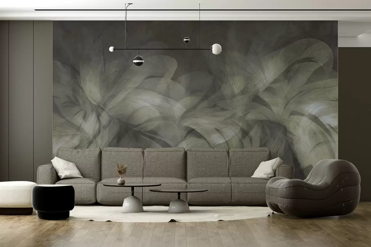 wall murals Апстрактни таласи на бетонском зиду w04668v1