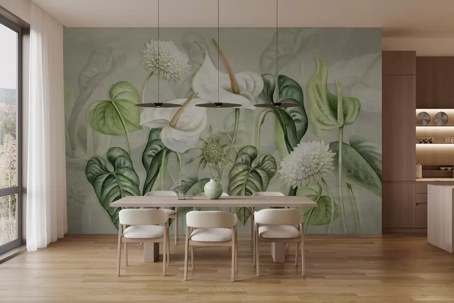 wall murals Биљке на зиду w04669