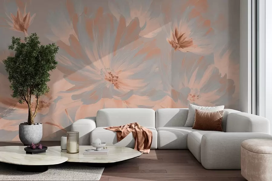 wall murals Апстрактно цвеће w04670v1