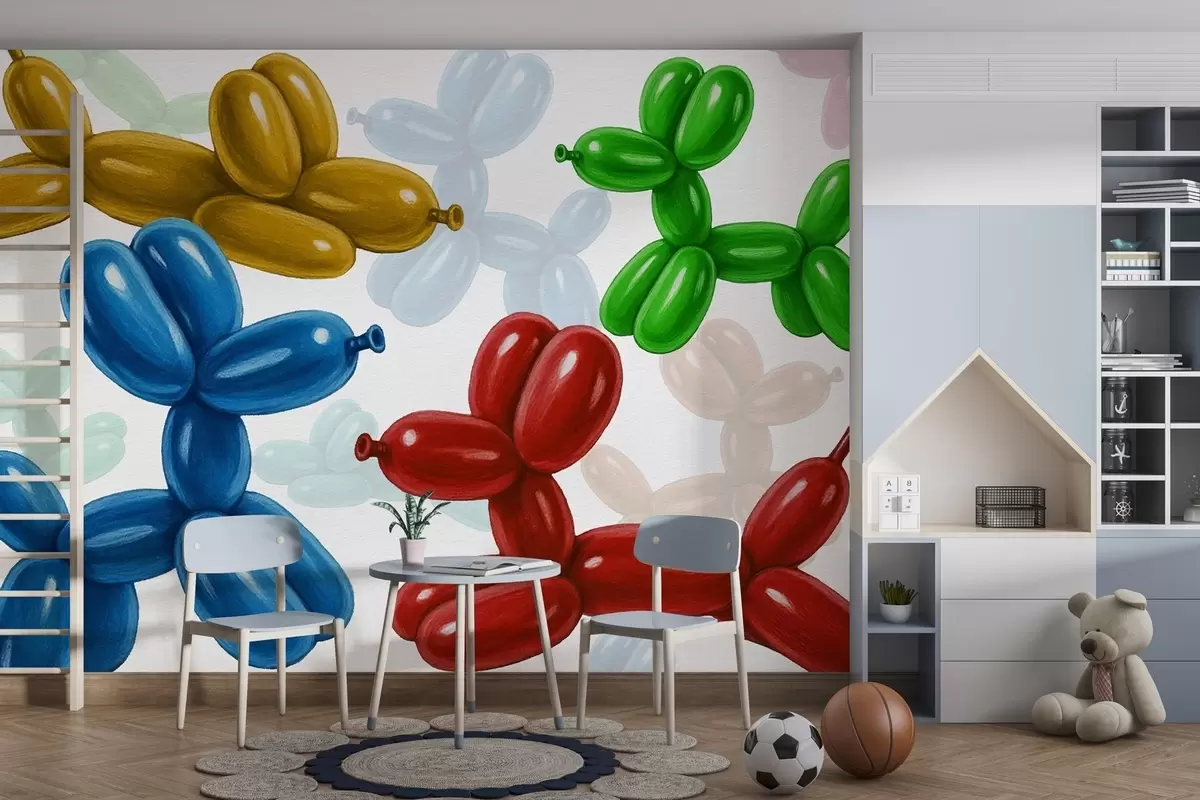 wall murals Лоптице у облику пса w04675