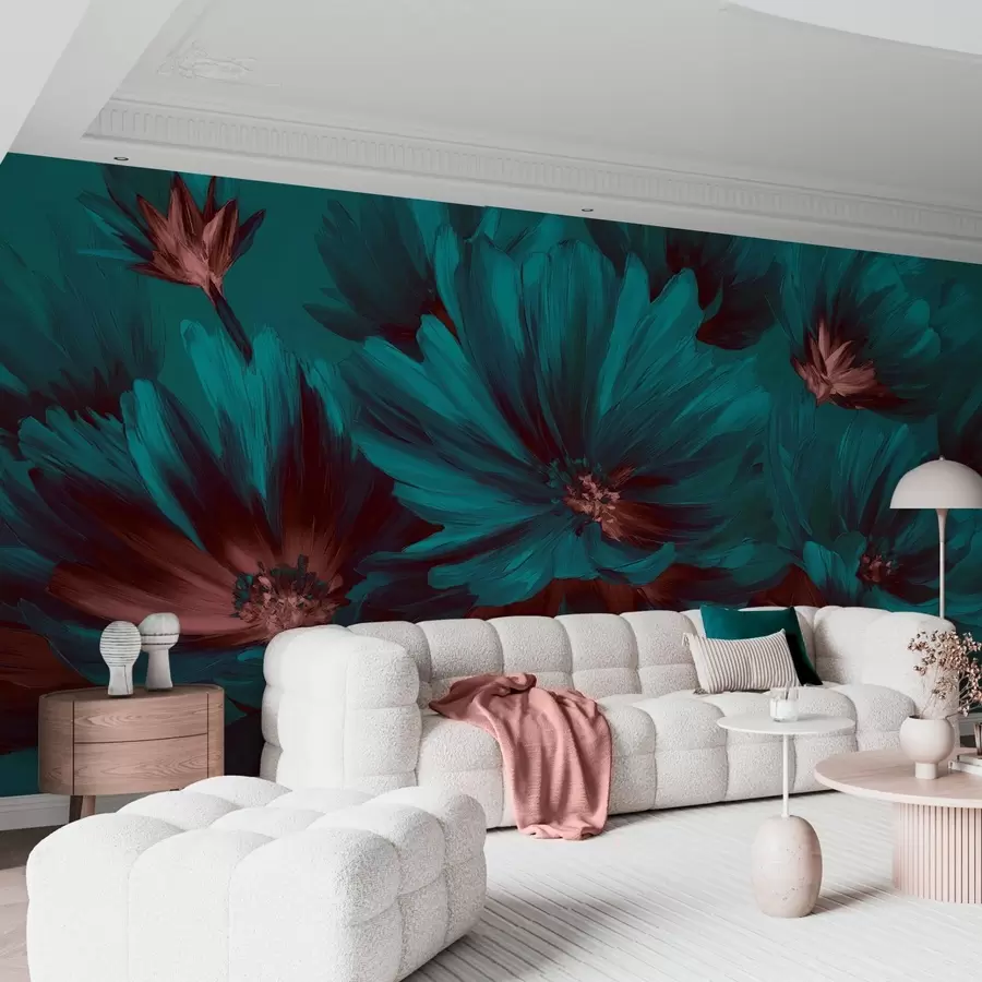 wall murals Апстрактно цвеће w04670v3