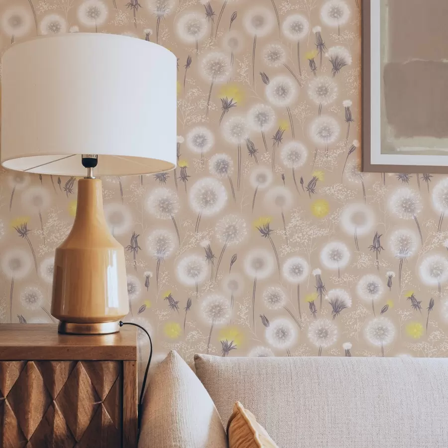 wall murals Маслачак и семе на позадини брескве a00790v1