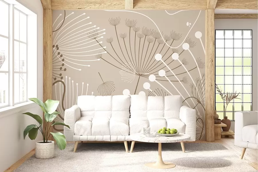 wall murals Апстрактно цвеће w04702
