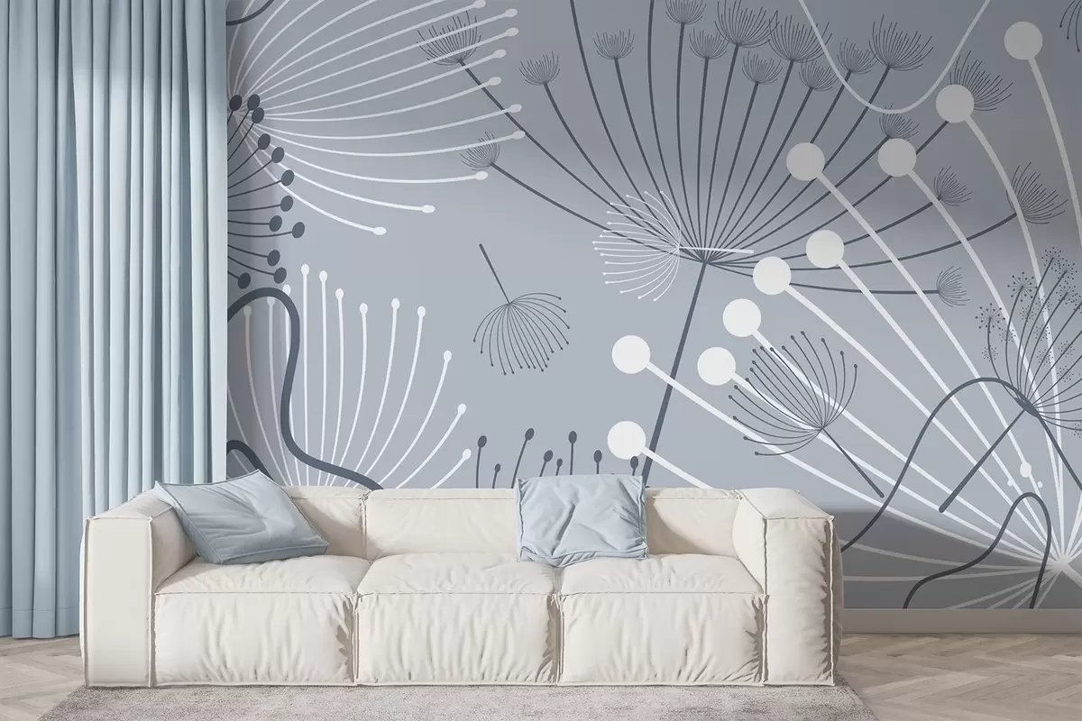 wall murals Апстрактно цвеће w04702v1