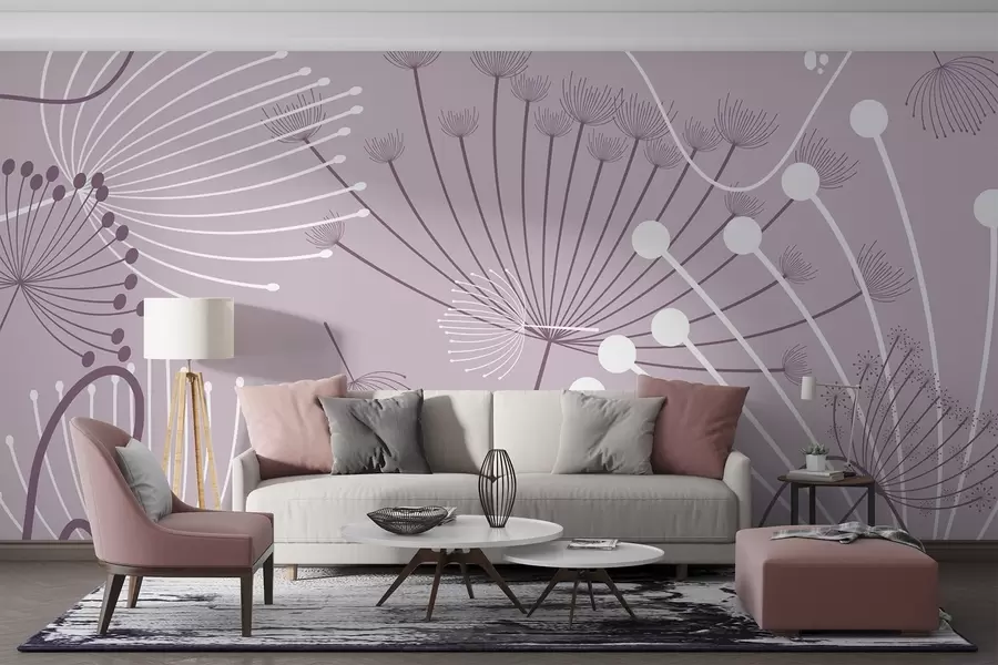 wall murals Апстрактно цвеће w04702v2