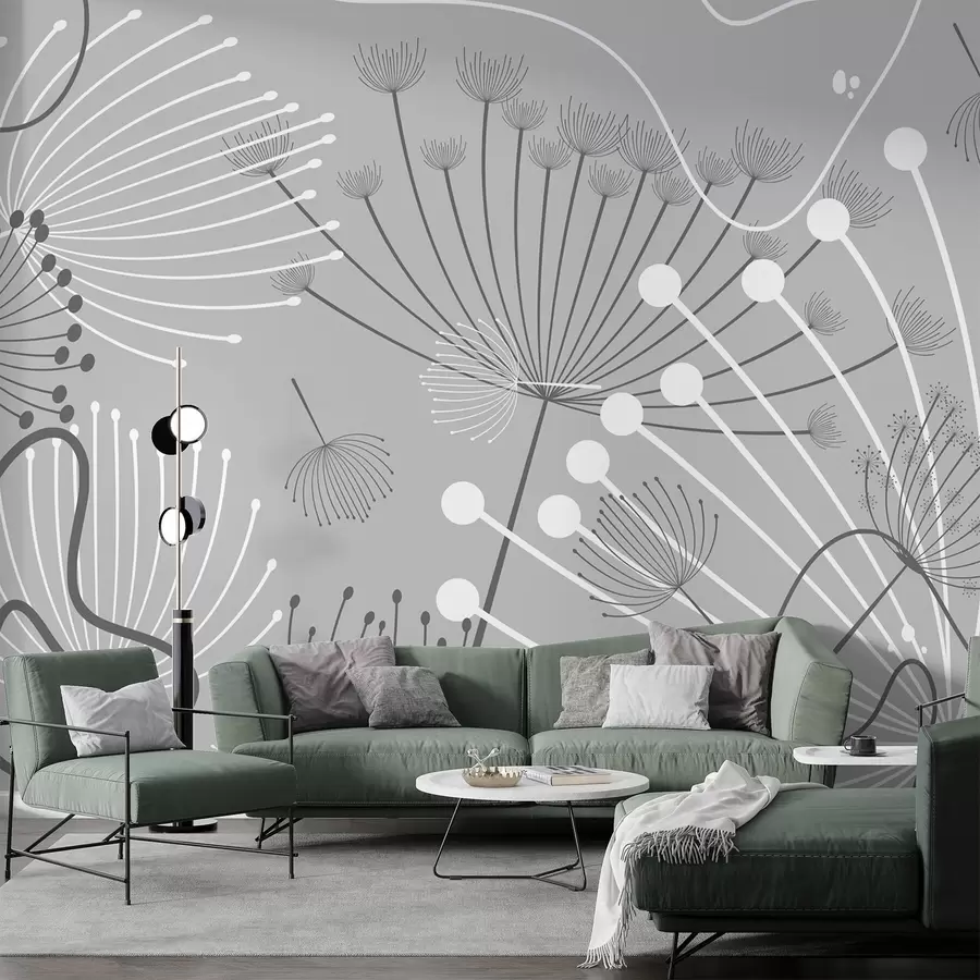 wall murals Апстрактно цвеће w04702v3