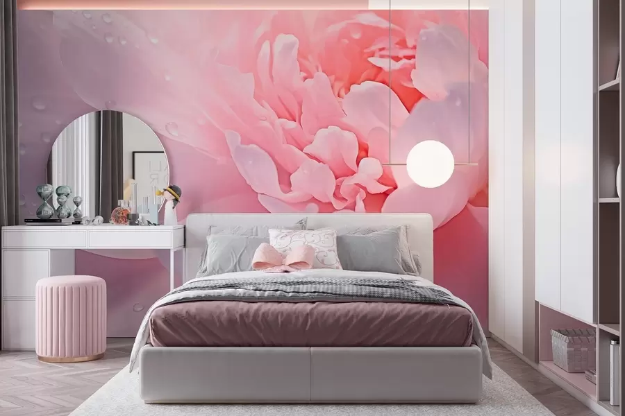 wall murals Велике латице божура w04715