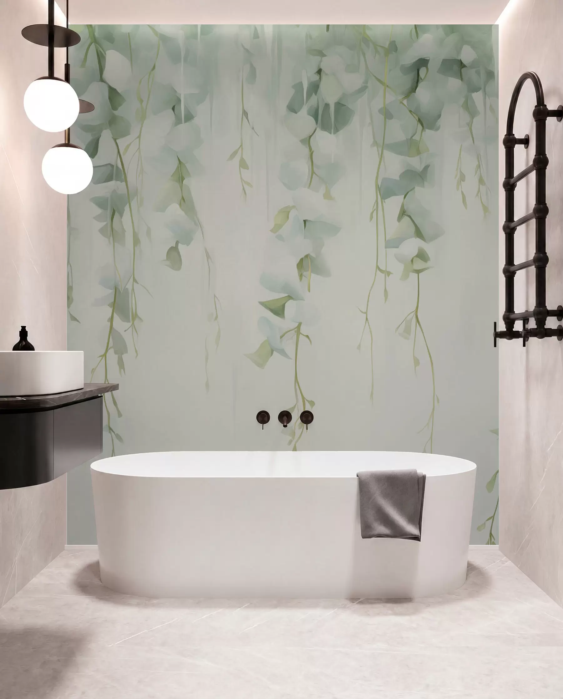 wall murals Висеће гране са лишћем w04722