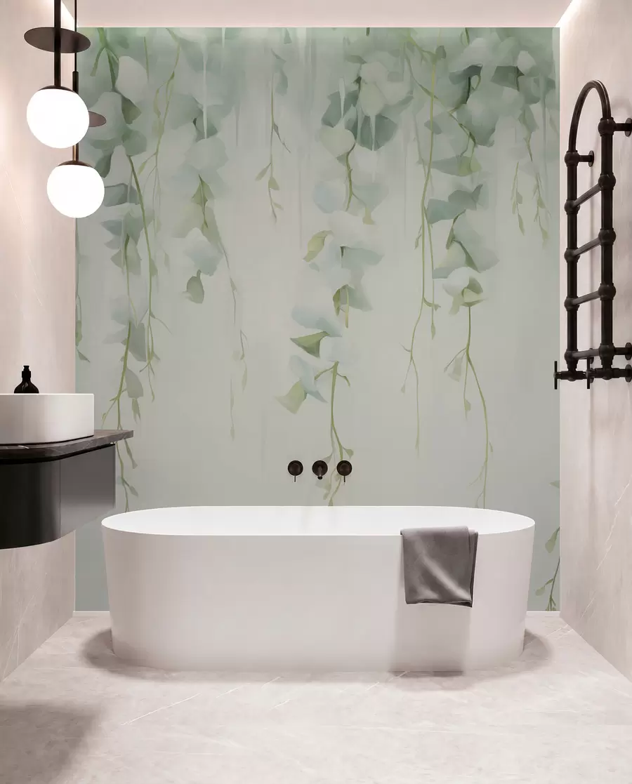 wall murals Висеће гране са лишћем w04722