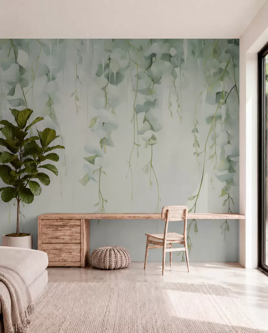 wall murals Висеће гране са лишћем w04722