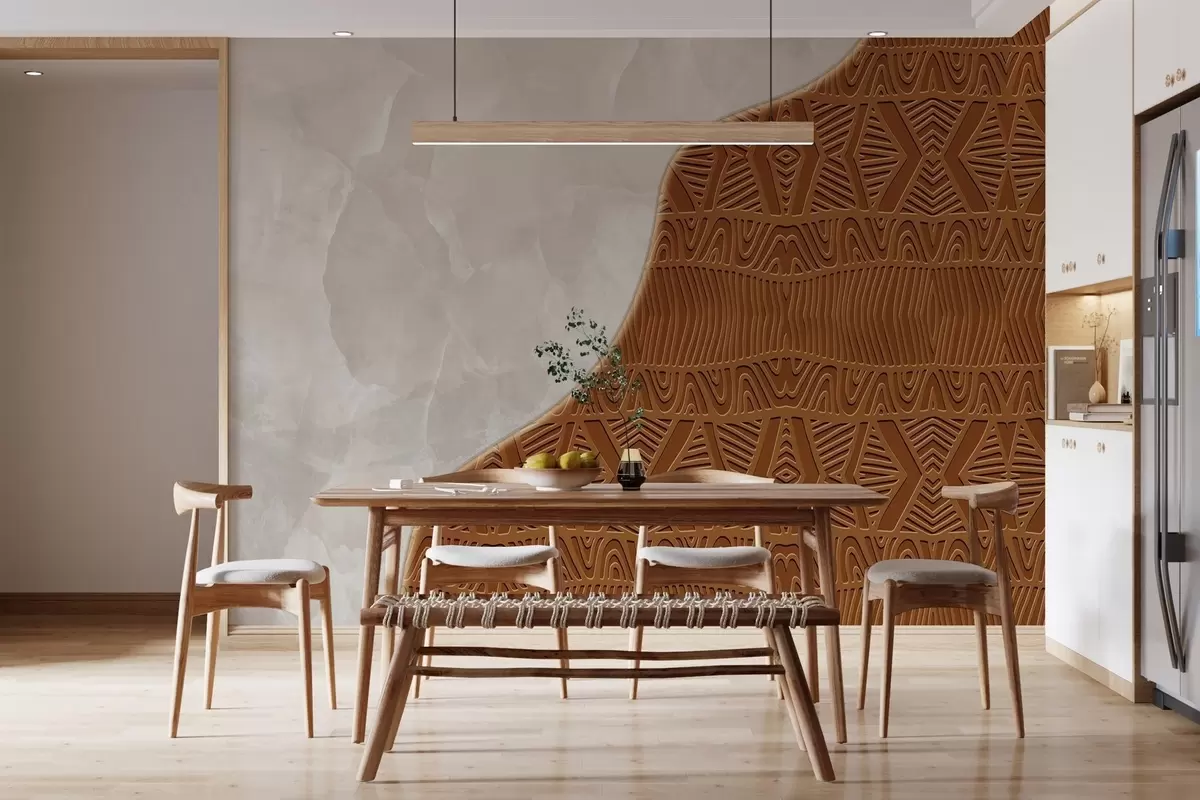 wall murals Орнамент и бетон w04664