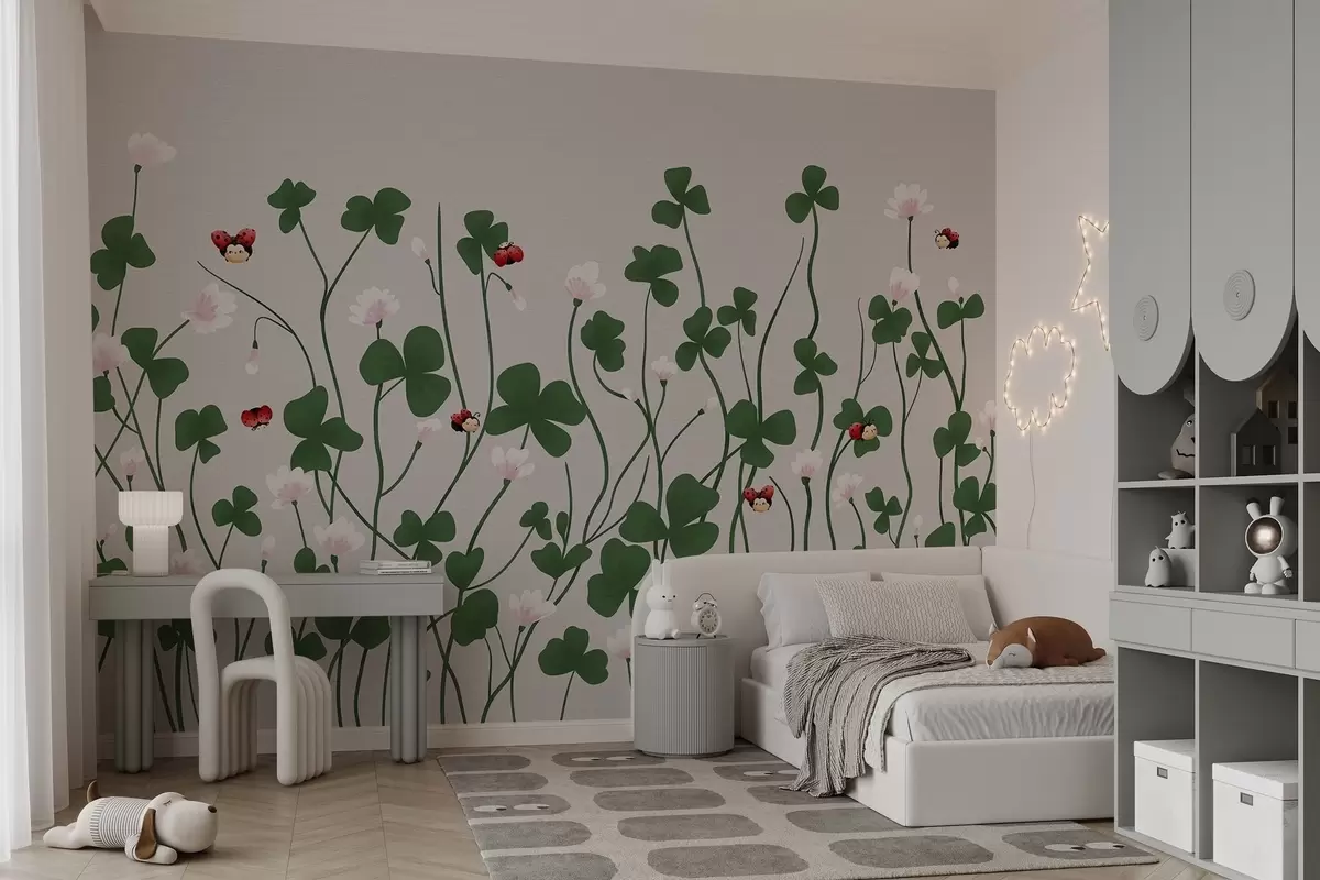 wall murals Осликана ливадска детелина w04677