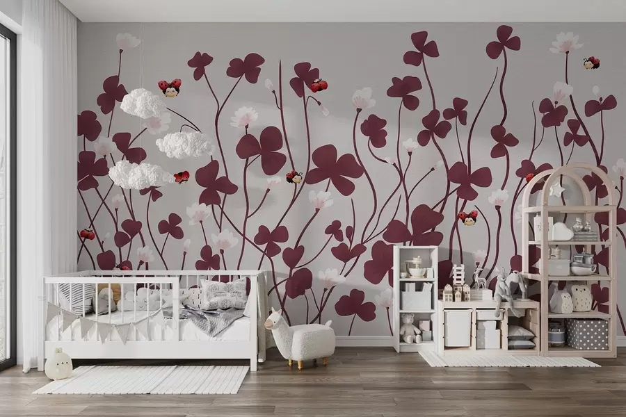 wall murals Осликана ливадска детелина w04677v1