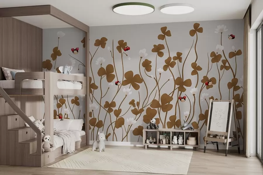 wall murals Осликана ливадска детелина w04677v2