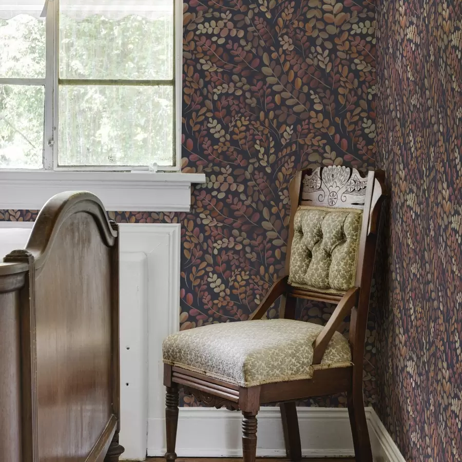 wall murals Јесење лишће у топлим наранџасто-ружичастим тоновима a00799v2