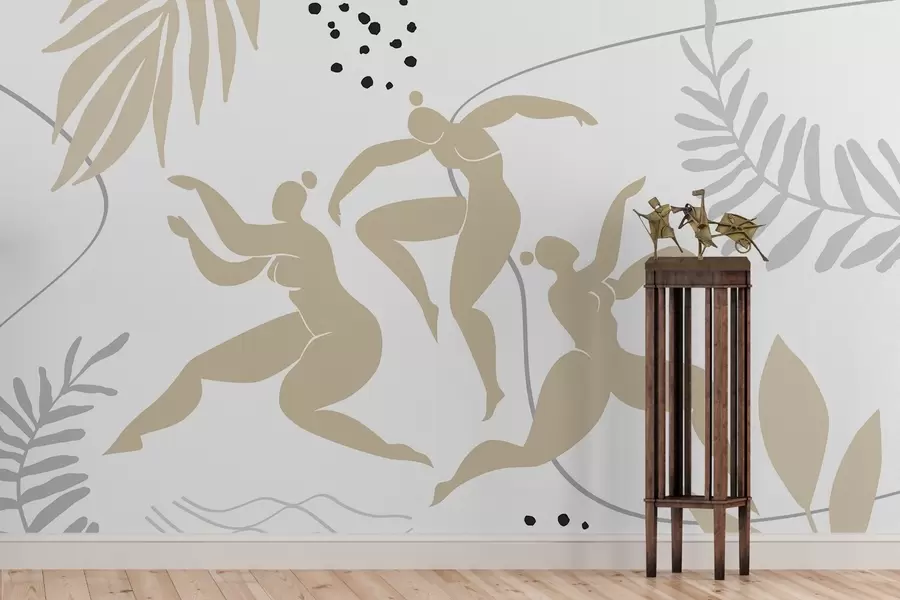 wall murals Апстрактне силуете жена w04725