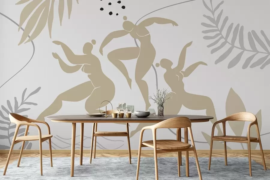 wall murals Апстрактне силуете жена w04725