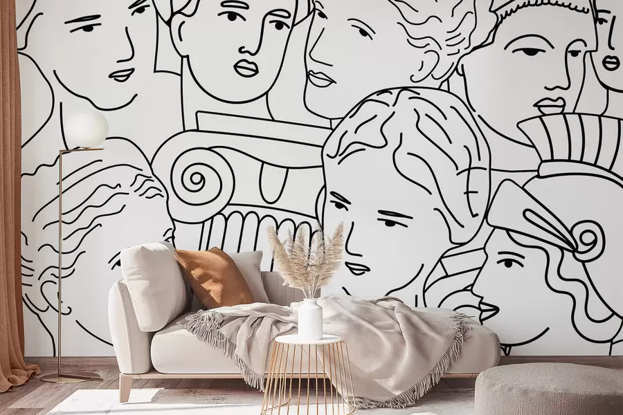 wall murals Древна лица w04728