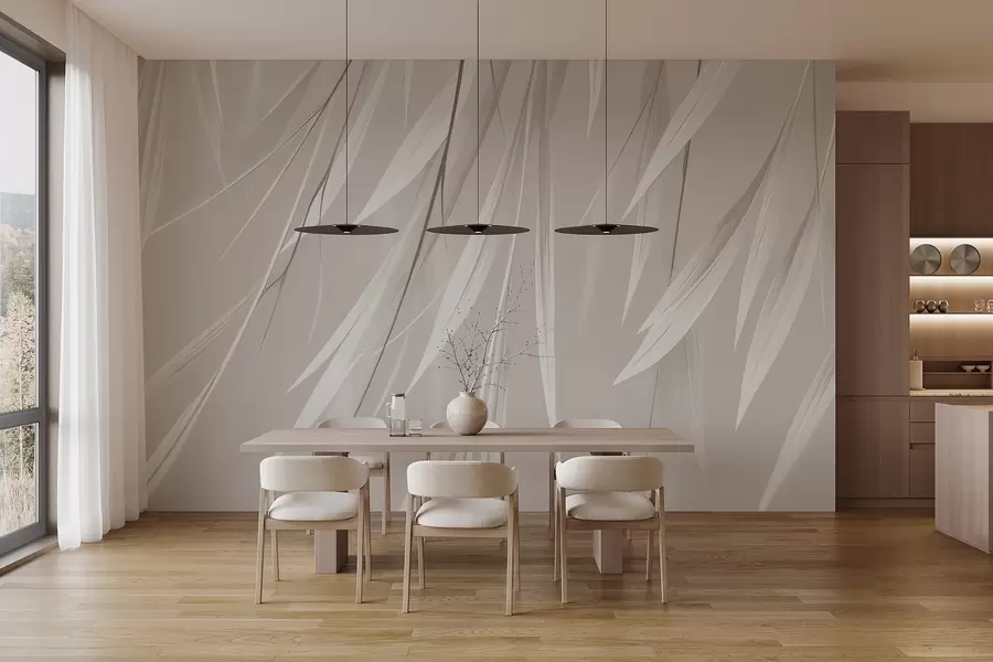 wall murals Висећи танки листови w04703
