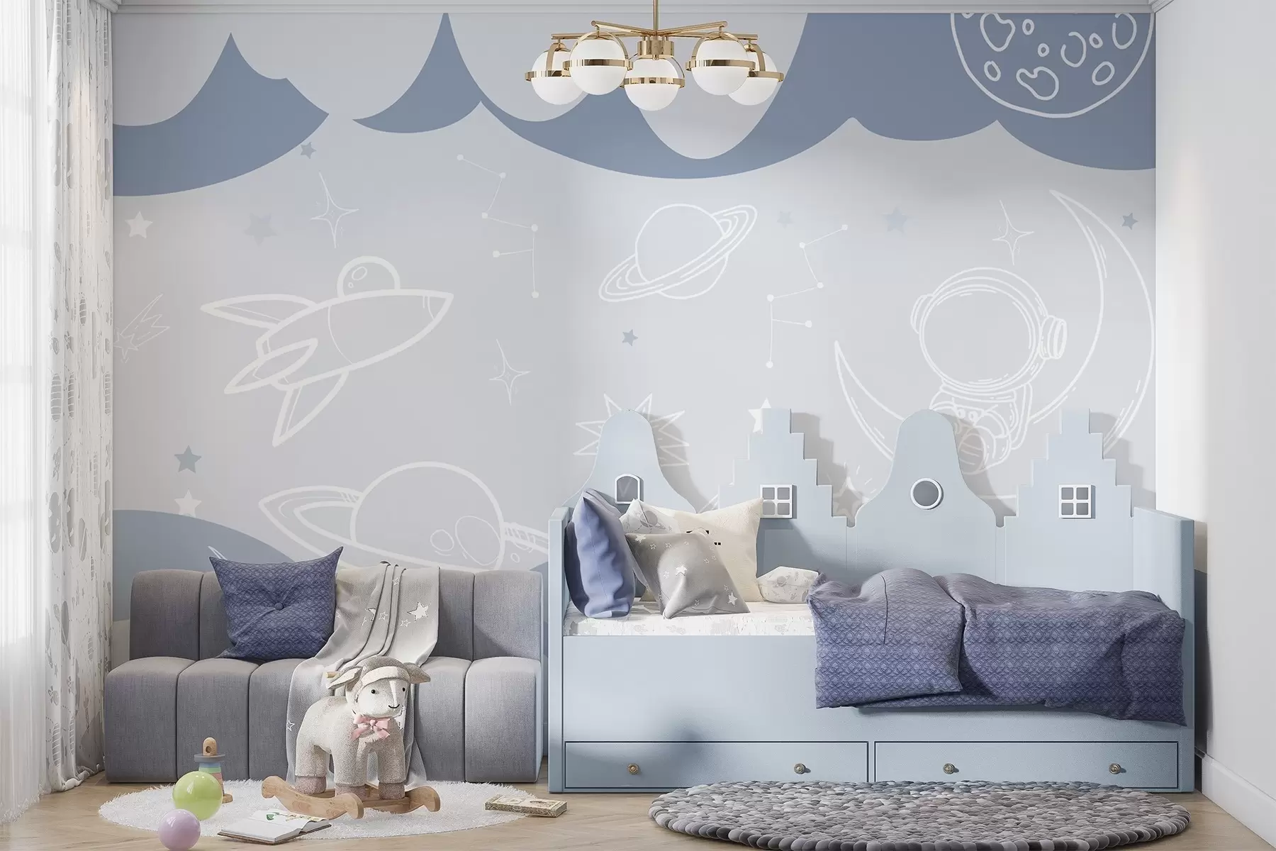 wall murals Свемирске авантуре w04740v1