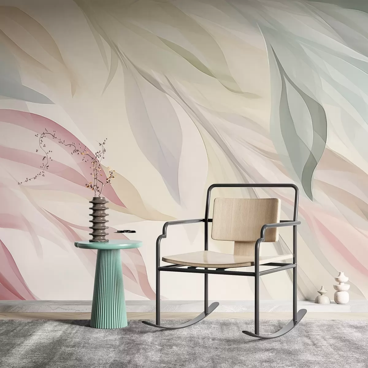 wall murals Оштри разнобојни листови w04742