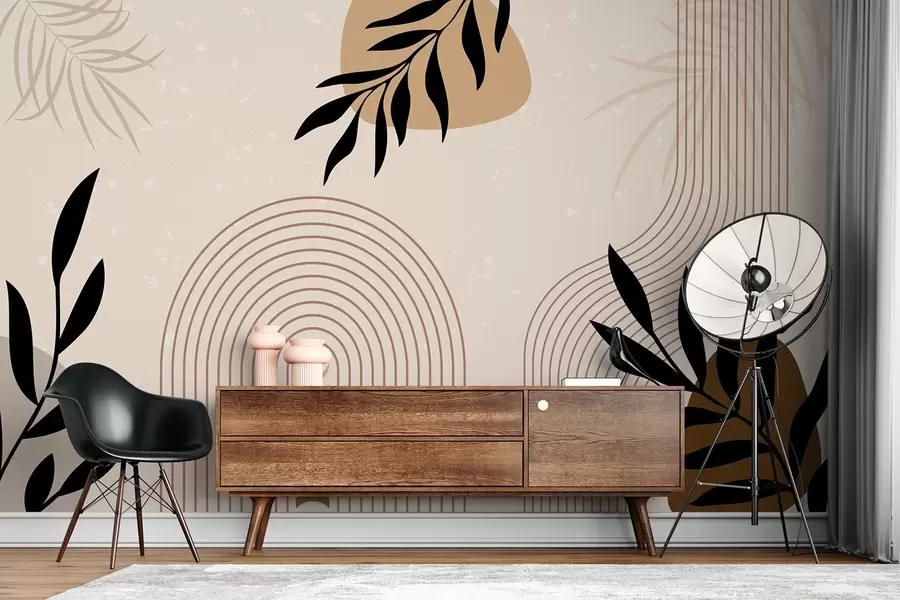 wall murals Апстракт са биљкама w04745