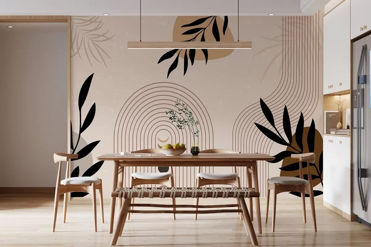 wall murals Апстракт са биљкама w04745