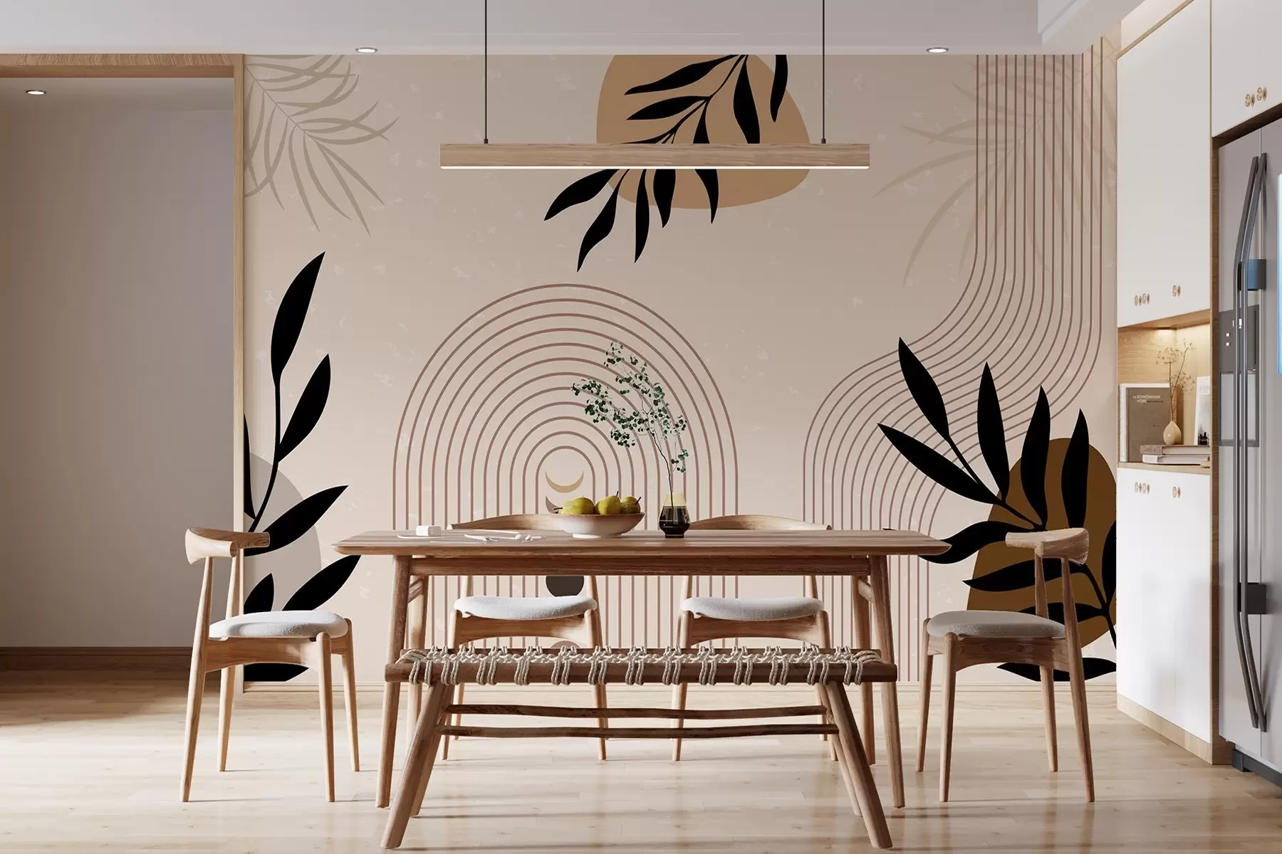 wall murals Апстракт са биљкама w04745