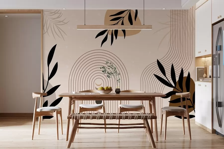 wall murals Апстракт са биљкама w04745