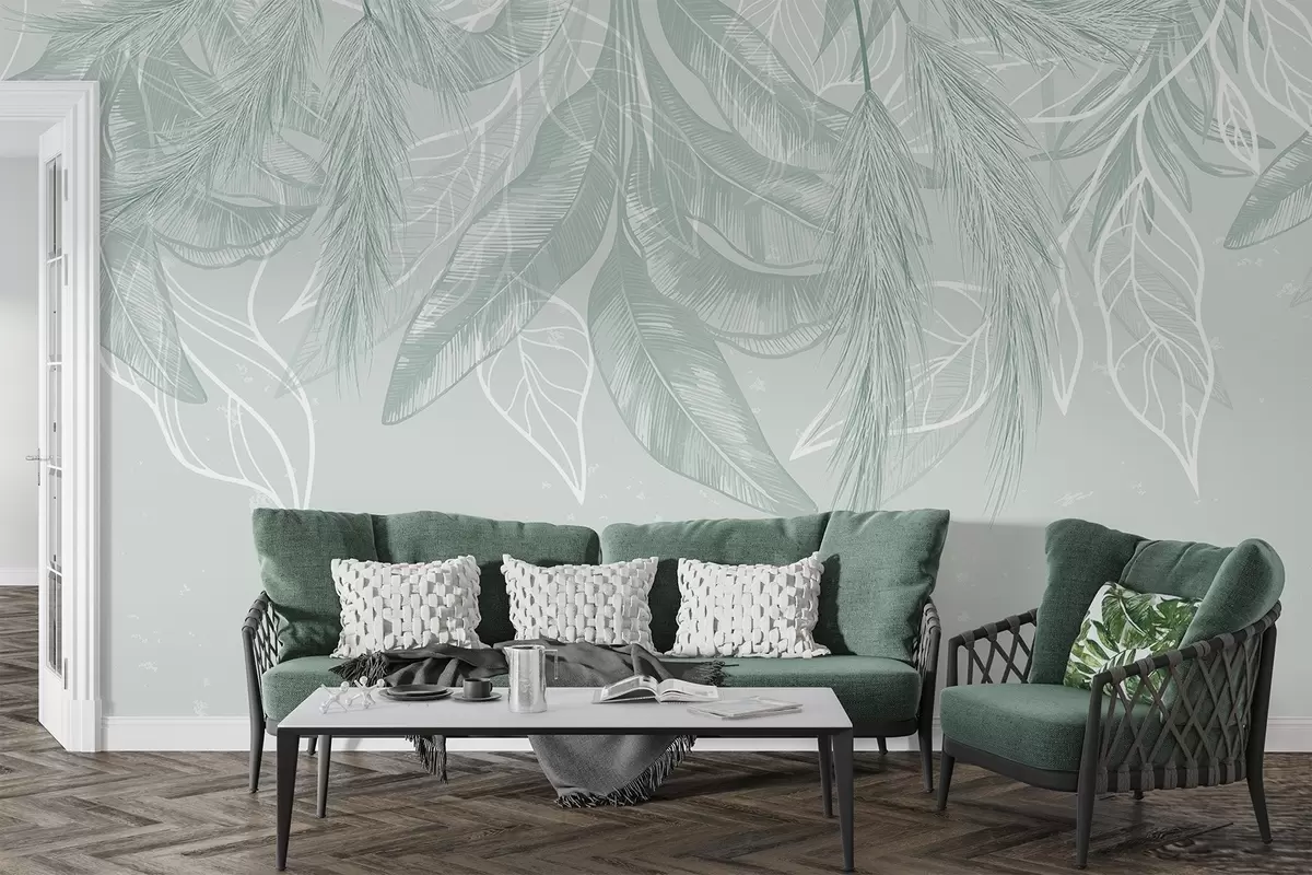 wall murals Висеће лишће w04747v3
